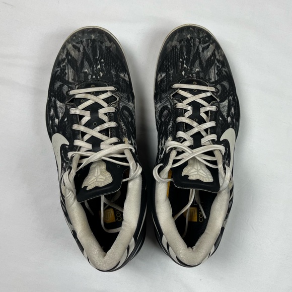 Nike Zoom Kobe 8 VIII iD Size US 8 Black/White Basketball Sneakers 586174-992 - Picture 5 of 9